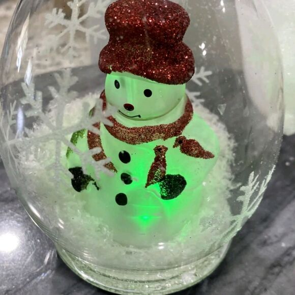Hanging Orb Light Up Snowman Christmas Decor NEW - Picture 7 of 8